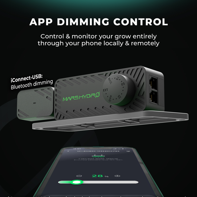 Mars Hydro FC4000 EVO LED Grow Light (iConnect Edition) Dimmer