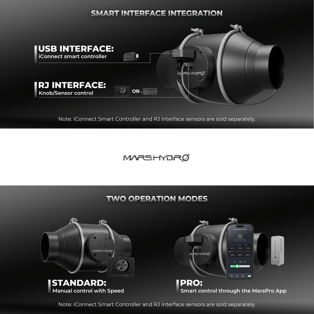 Mars Hydro iFresh 6" Smart Inline Fan
