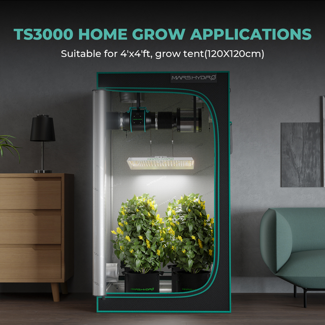Mars Hydro TS3000 LED Grow Light (iConnect Edition) Grow Tent