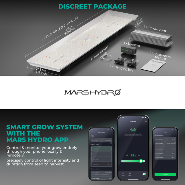 Mars Hydro TSL2000 LED Grow Light (iConnect Edition)
