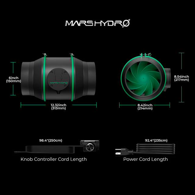 Mars Hydro iFresh 6" Smart Inline Fan