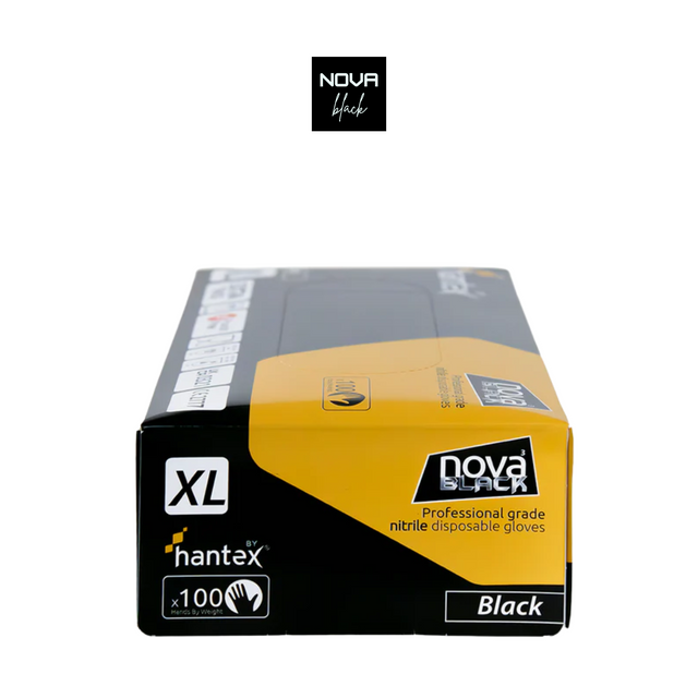 Nova Black Nitrile Disposable Gloves - Box Of 100