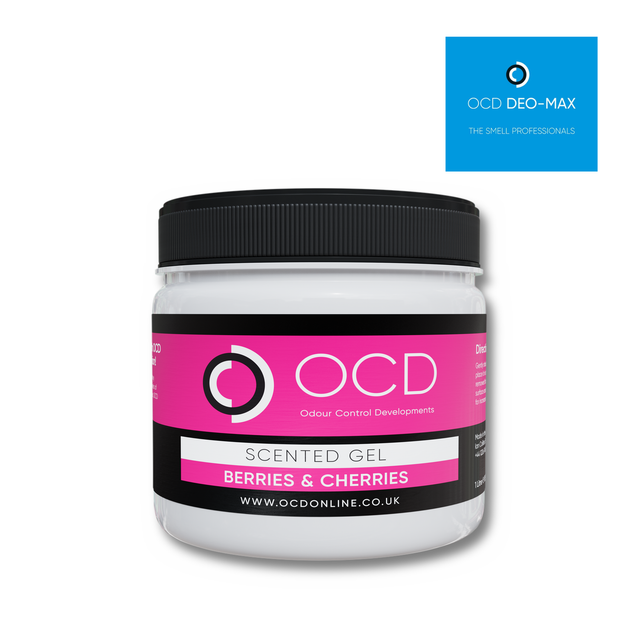 OCD Deo-Max Gel Berries & Cherries odour neutraliser tub