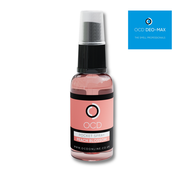 OCD Pocket Spray 30ml Peach Blossom odour neutraliser bottle