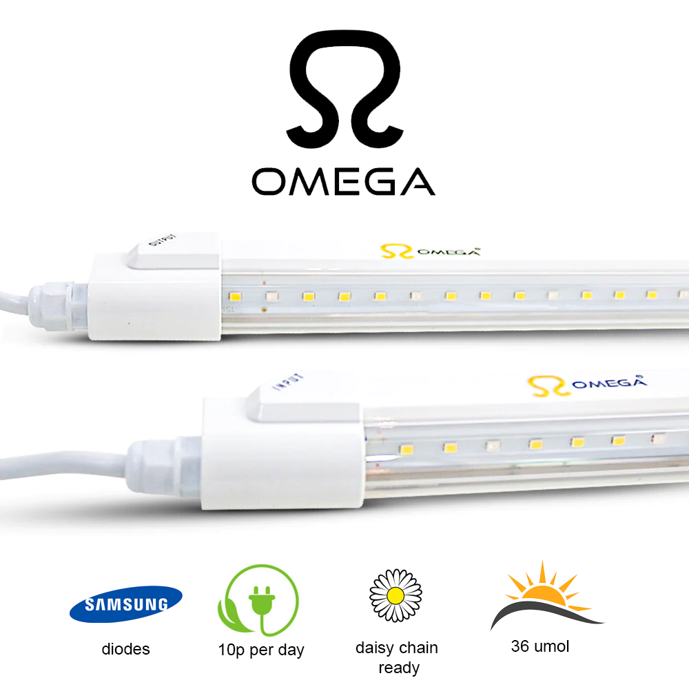 Omega Clone & Seedling 18w LED Light Bar (Twin Pack) – ledgrowstore.co.uk