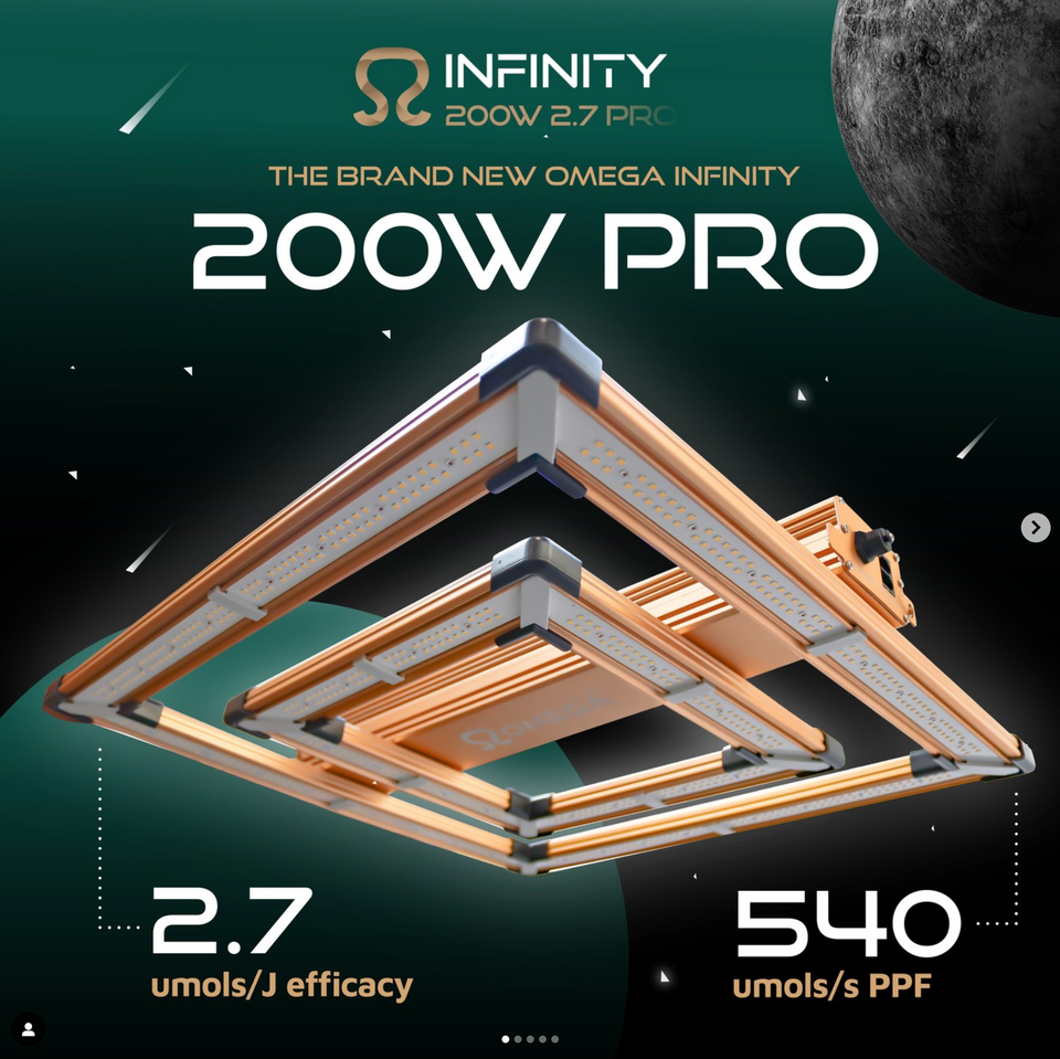 Omega Infinity 200w Pro LED Grow Light Uk 