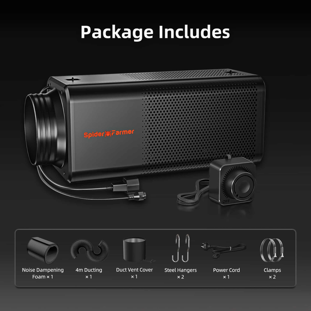 Spider Farmer 2-In-1 Ventilation System with Speed Controller