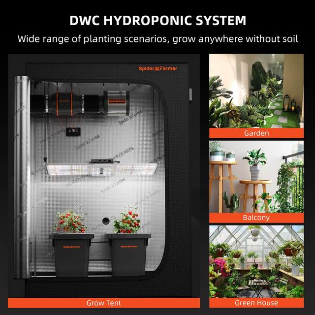 Spider Farmer DWC Hydroponics -  2 Plant System