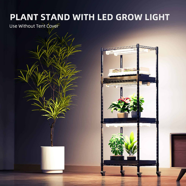 Spider Farmer 4 Shelf Plant Stand - Slim