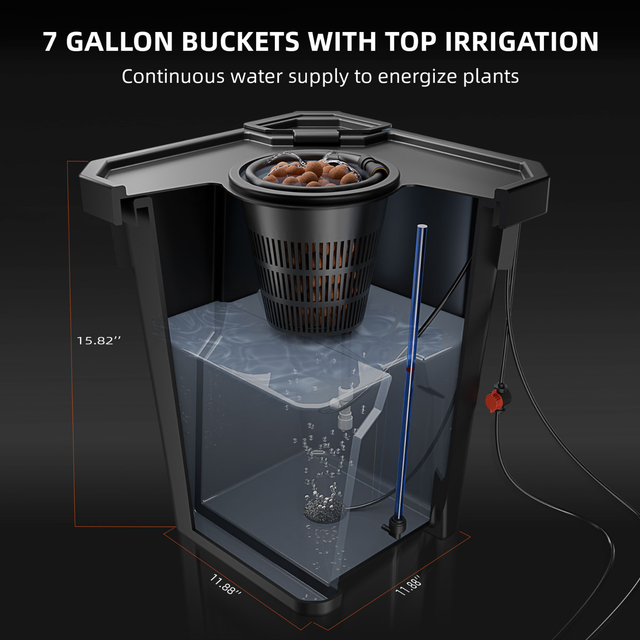 Spider Farmer DWC system with AC5 Smart Controller - 2 Plant System.