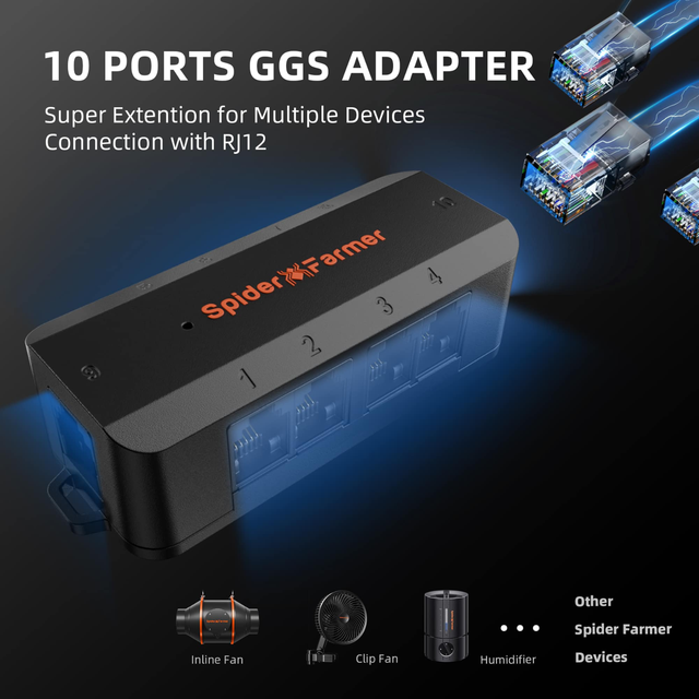 Spider Farmer GGS AC5 Power Strip with Smart Control