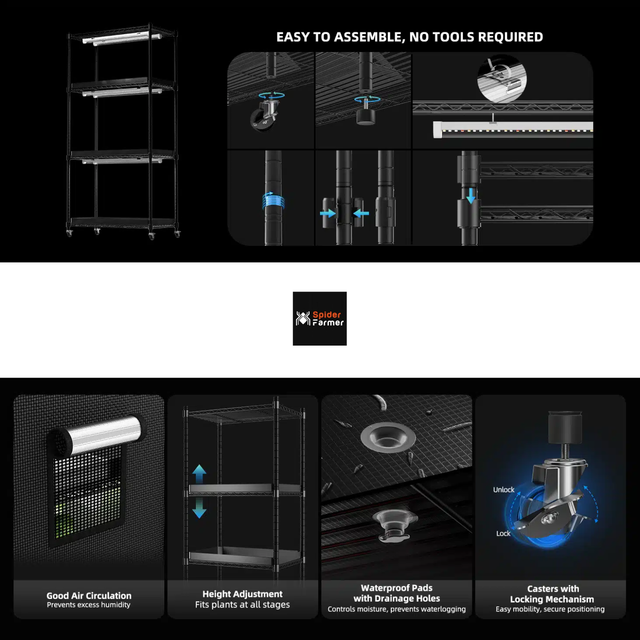 Spider Farmer 3 Shelf Indoor Garden for Microgreens & Salads
