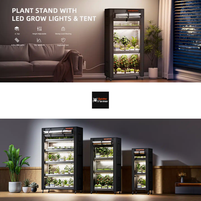 Spider Farmer 3 Shelf Indoor Garden for Microgreens & Salads