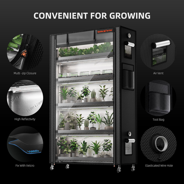 Spider Farmer 5 Shelf Indoor Garden for Microgreens & Salads