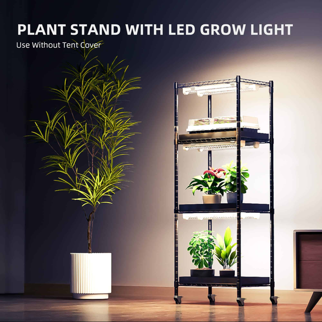 The Spider Farmer 3 Shelf Plant Stand.