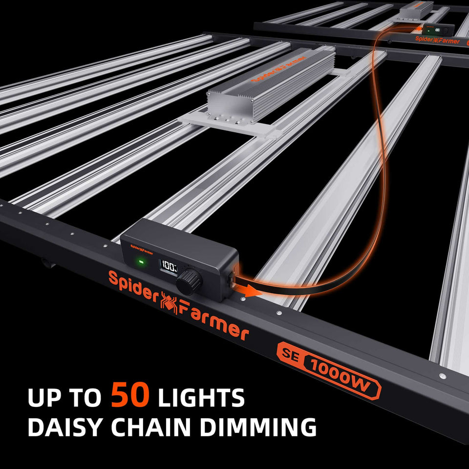 Spider Farmer SE1000 EVO LED Grow Light 1000w Digital Dimmer