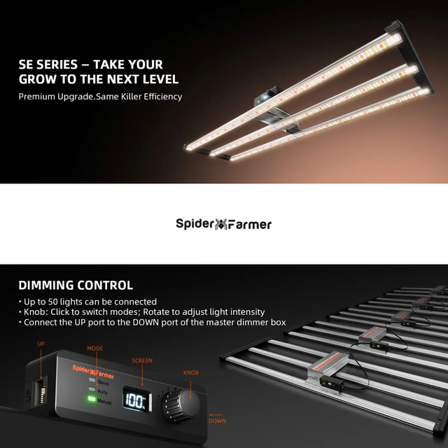 Spider Farmer SE4500 SMART LED Grow Light 320w
