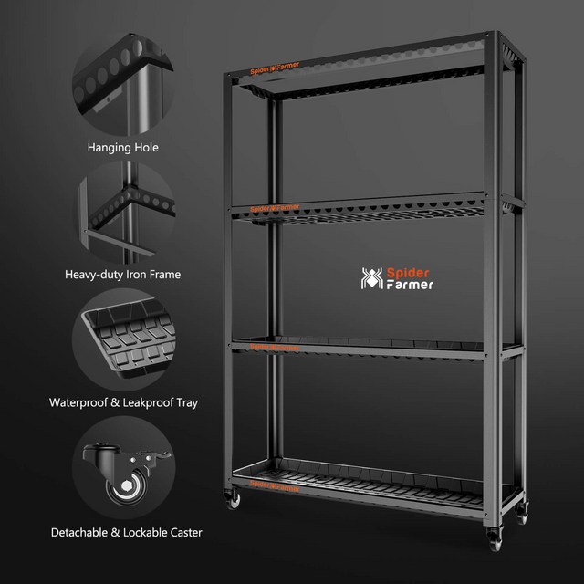 Spider Farmer SF600 LED Grow Shelves