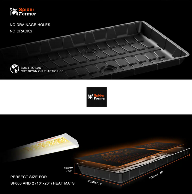 Spider Farmer SF600 LED Grow Shelves