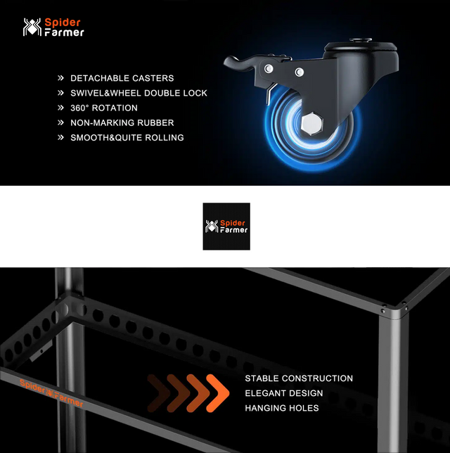 Spider Farmer SF600 LED Grow Shelves