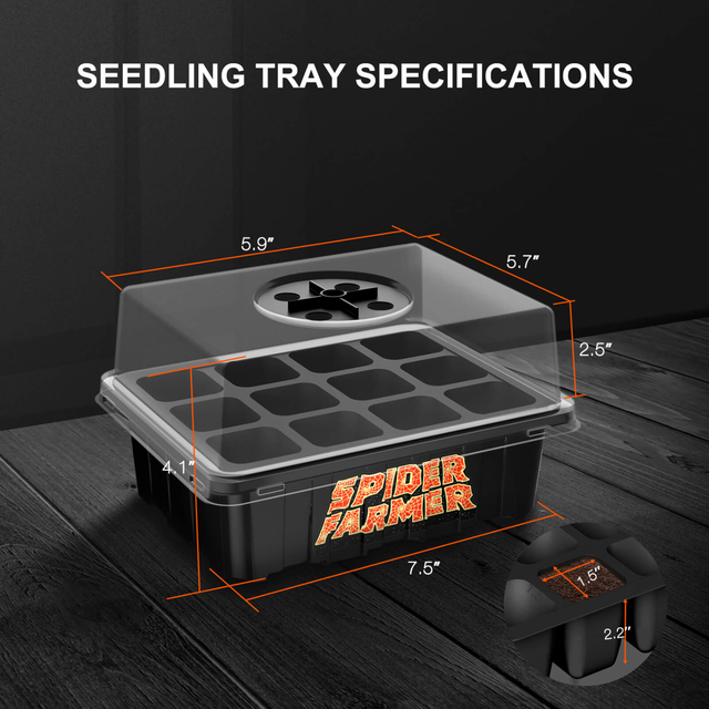 Spider Farmer Seed Starter & Propagation Trays (4 Pack)