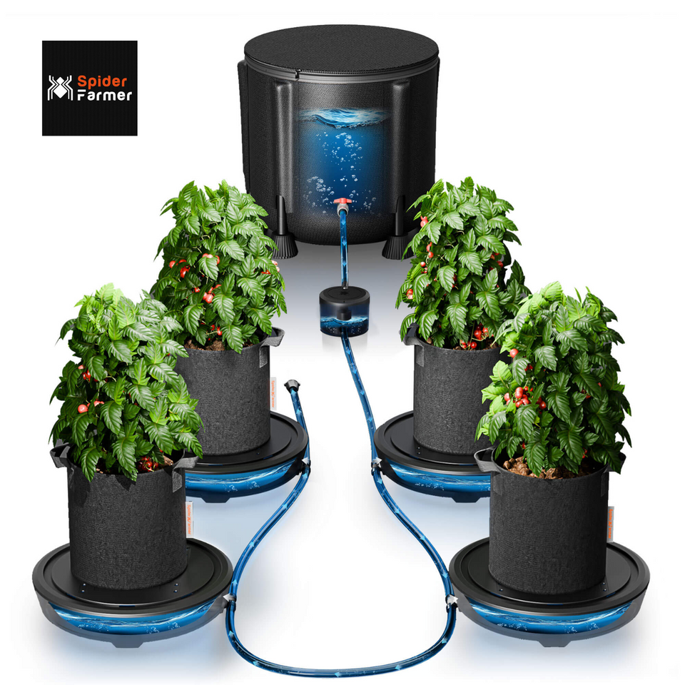 Spider Farmer Self Watering System -  4 Plant Set Up