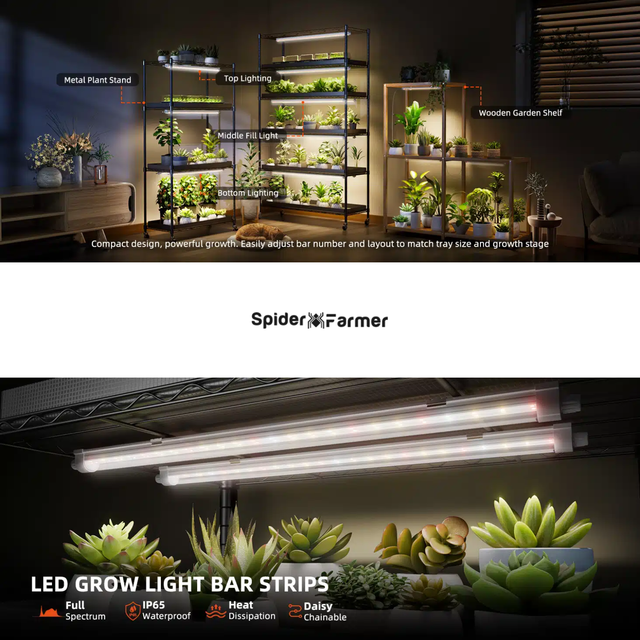 Spider Farmer Glowbar 10 LED Grow Light Strips (1 Foot Version)