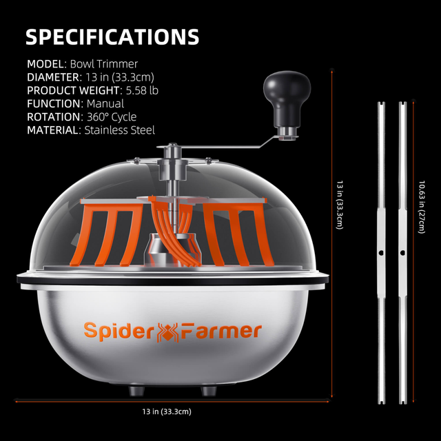Spider Farmer Spin Cut Trimmer 13"