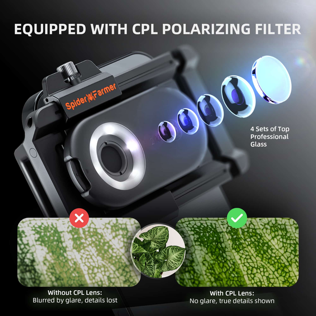 Spider Farmer Trichome Lens with LED, UV & Nano Zoom