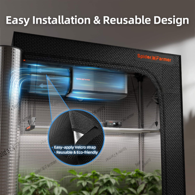 Spider Farmer 2-In-1 Ventilation System with GGS Controller