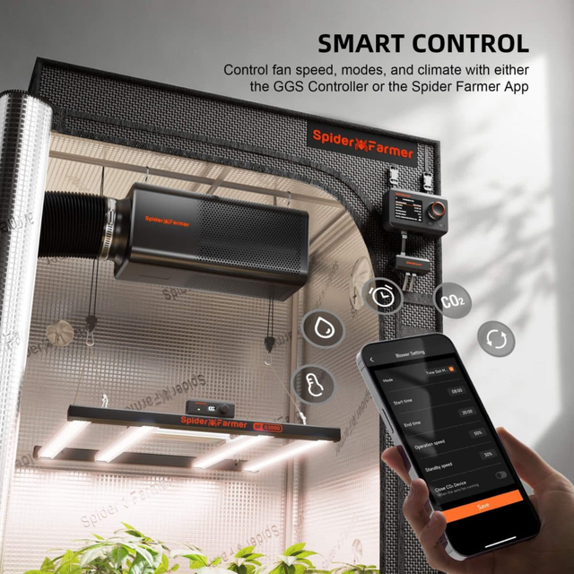 Spider Farmer 2-In-1 Ventilation System with GGS Controller