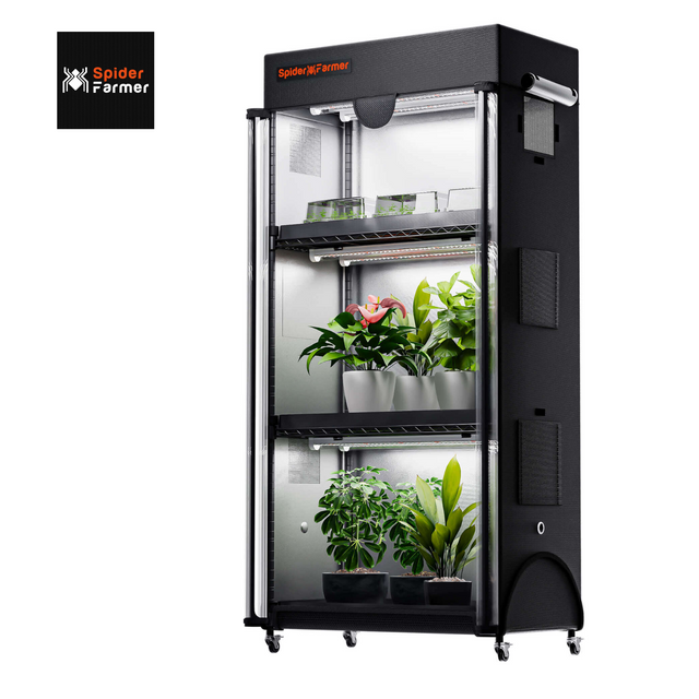 Spider Farmer 4 Tier Microgreen Plant Stand & Grow Lights