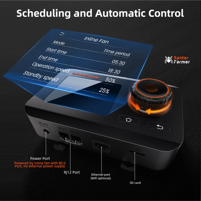 Spider Farmer 4" Smart Ventilation Kit with GGS Controller