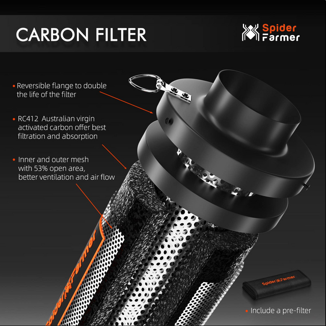 Spider Farmer 6" Smart Ventilation Kit with GGS Controller