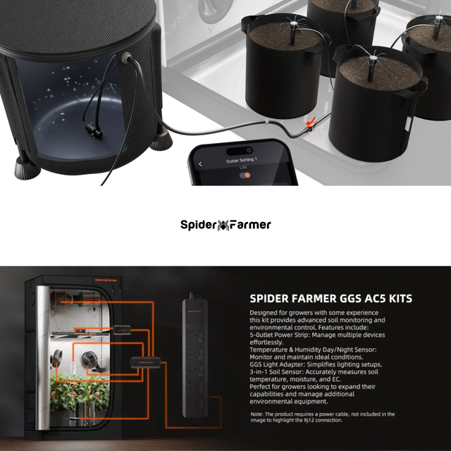 Spider Farmer Smart Watering System with AC5 Smart Plug