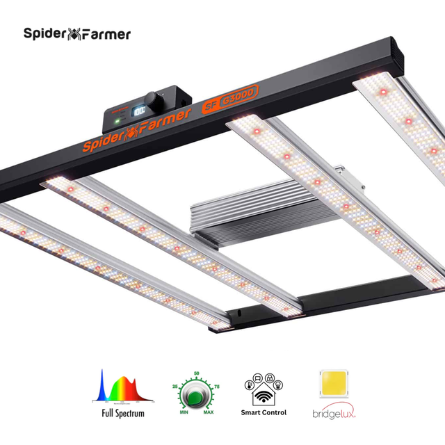 Spider Farmer G3000 SMART LED Grow Light 300w