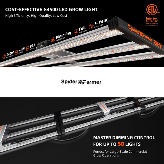 Spider Farmer G4500 SMART LED Grow Light 320w