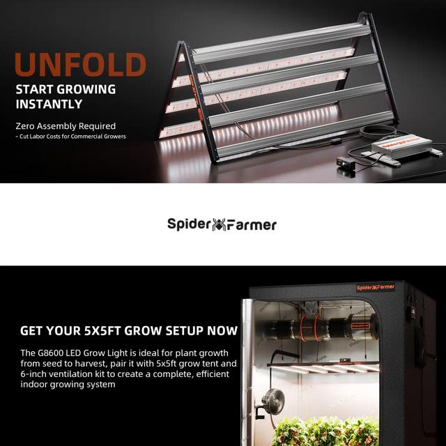 Spider Farmer G8600 SMART LED Grow Light 800w