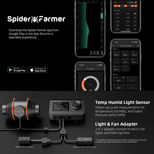 Spider Farmer GGS Grow Tent Climate Controller Kit