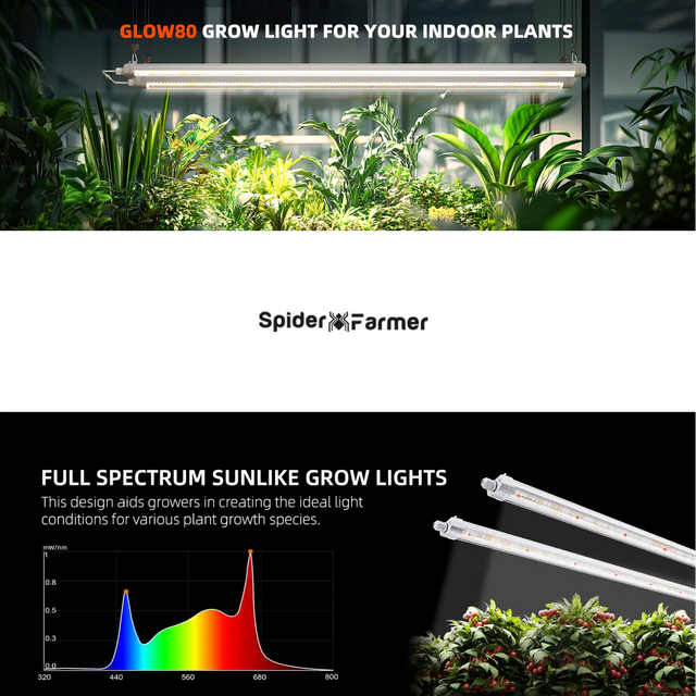 Spider Farmer Glow80 LED Grow Light 