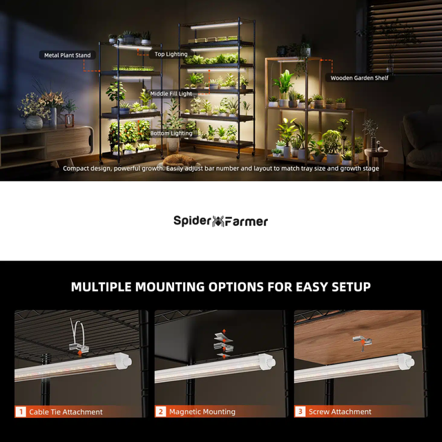 Spider Farmer Glowbar20 LED Grow Light Strips (2ft Version)
