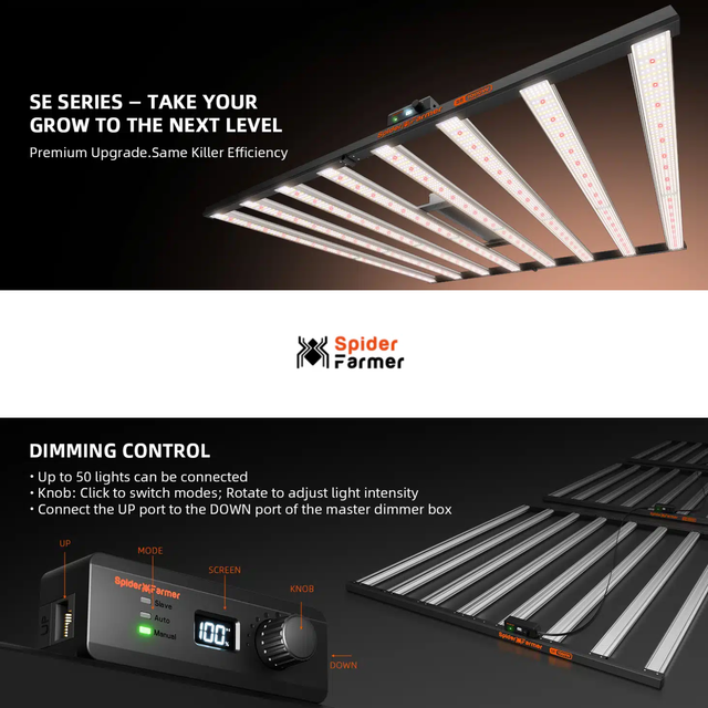 Spider Farmer SE1000w SMART LED Grow Light 1000w