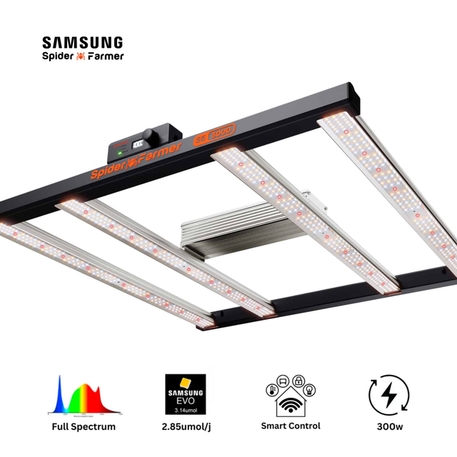Spider Farmer SE3000 EVO SMART LED Grow Light 300w