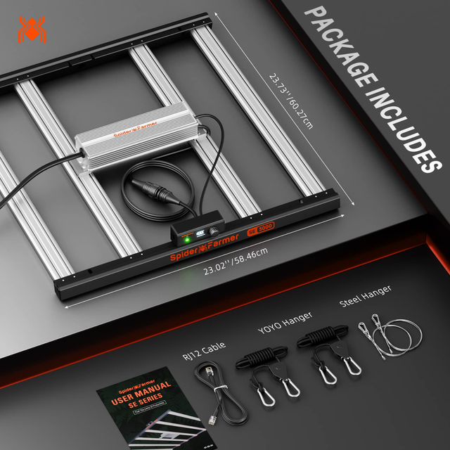 Spider Farmer SE3000 EVO SMART LED Grow Light 300w