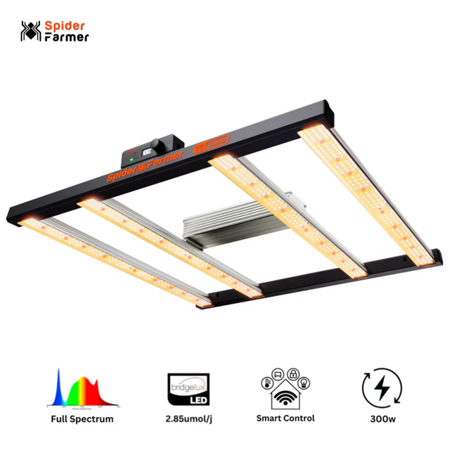 Spider Farmer SE3000 SMART LED Grow Light 300w