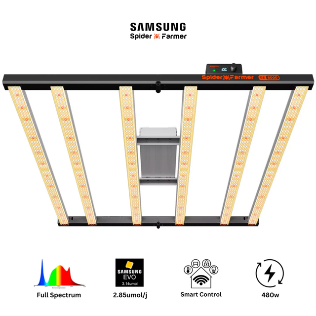Spider Farmer SE5000 EVO SMART LED Grow Light 480w