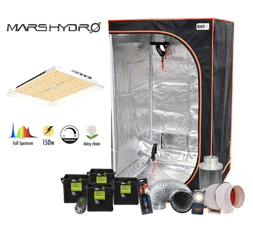 Mars Hydro Stealth Micro 130 Pro LED Grow Tent Kit