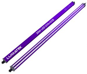 Lumatek 30w UV LED Grow Light Bar Two Bars