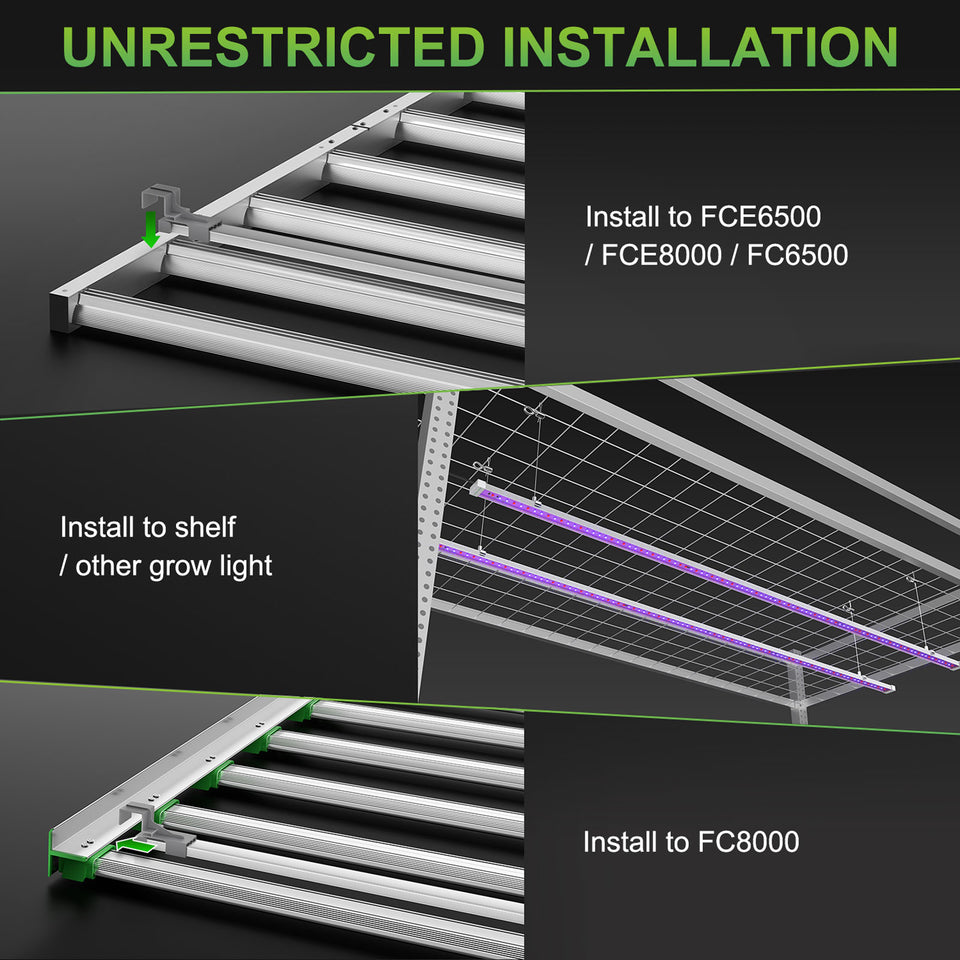 Mars Hydro UR45 UV & IR Supplemental LED Grow Light Installation