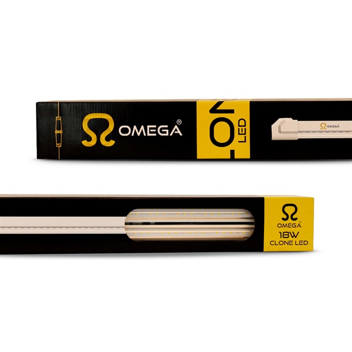 Omega 18w Clone & Seedling LED Grow Light Bar Packaging